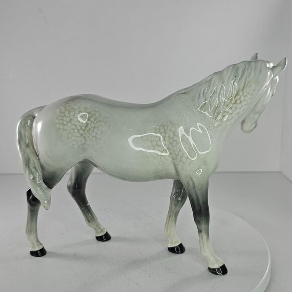 Beswick England Mare Facing Left Dapple Gray #976 *Repaired* - Picture 5 of 11